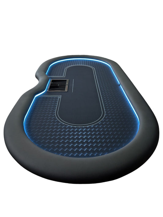 Carbon Pokertisch mit LED Beleuchtung