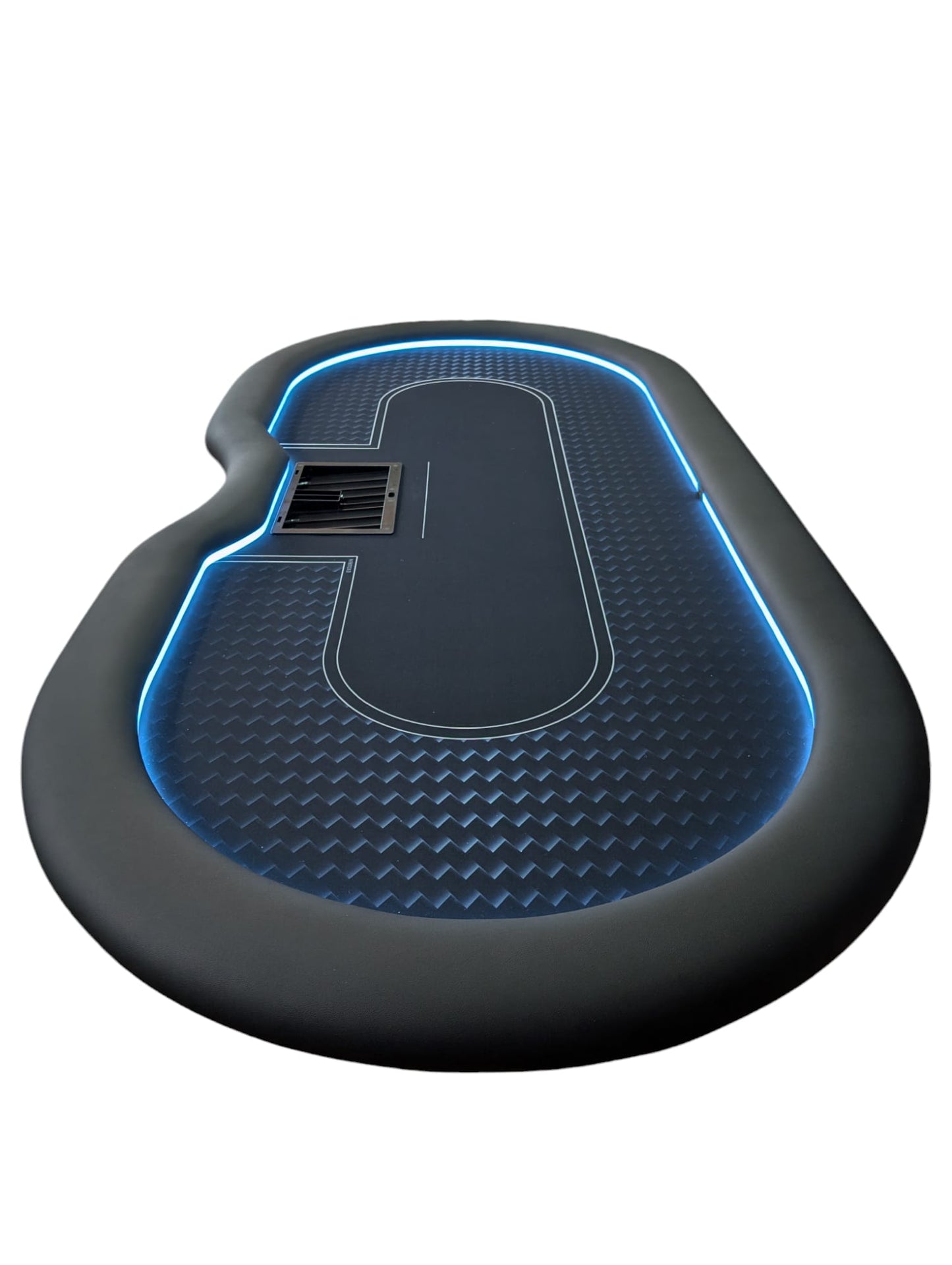 Carbon Pokertisch mit LED Beleuchtung