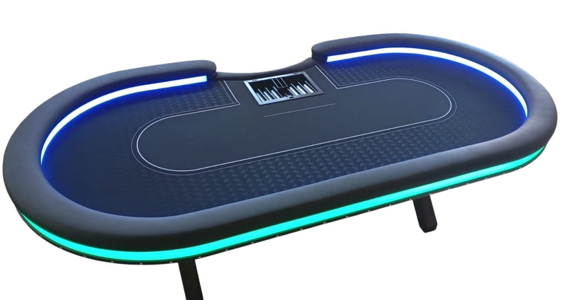 Pokertisch Carbon LED innen/aussen Beleuchtung