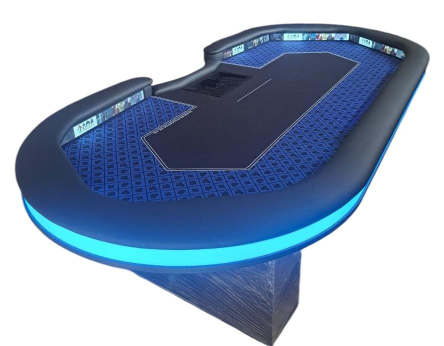 Pokertisch mit Werbung Bande 