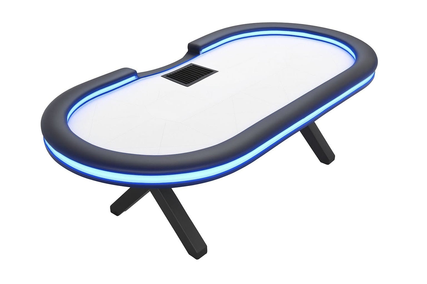 Pokertisch mit LED Beleuchtung innen und außen