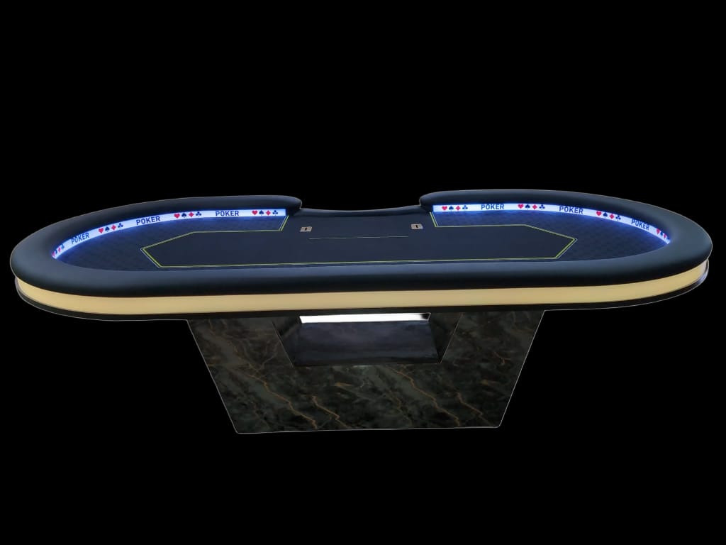 Pokertisch mit Marmor Tischbeinen