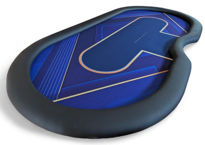 Blau/Lila/Gold Space Pokertisch 270x130cm