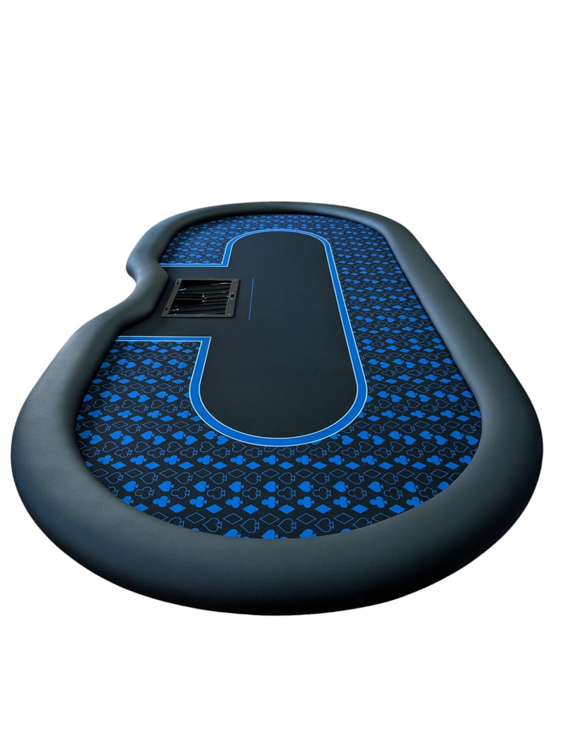 Blaue Speedcloth Pokertisch