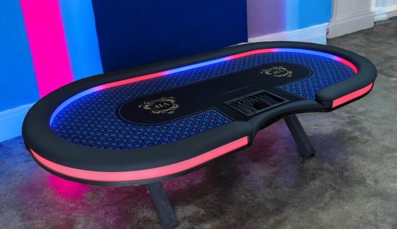 Blaue VIP Pokertisch