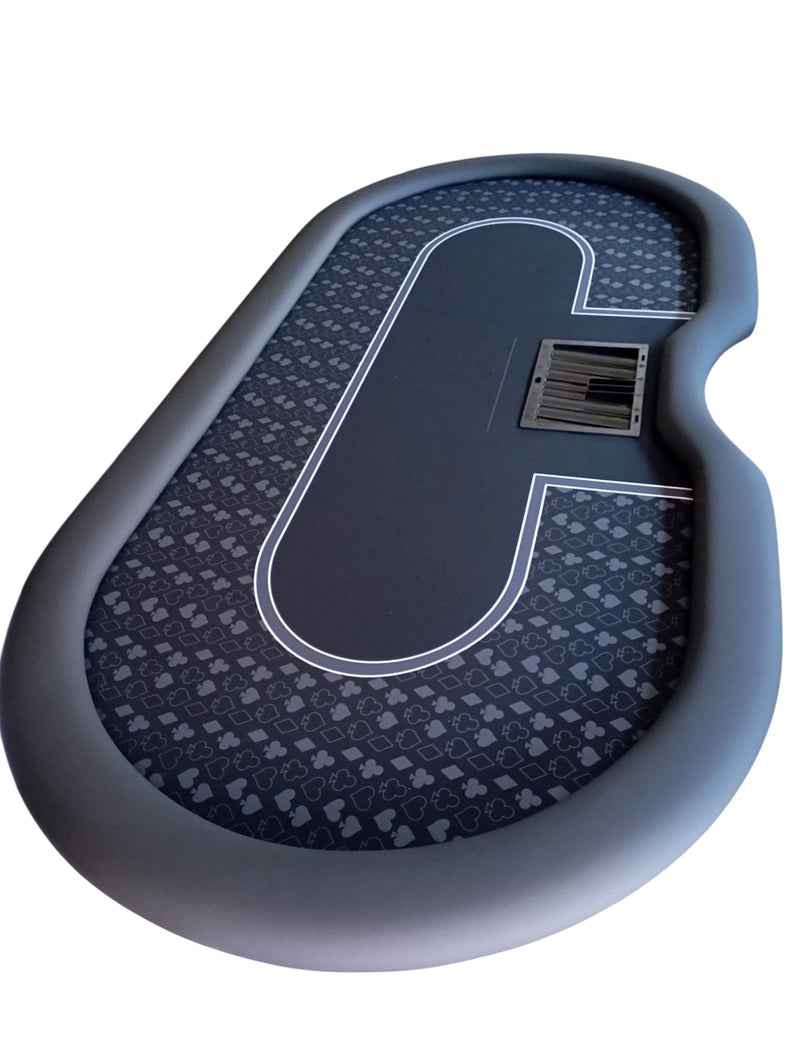 graue Speedcloth Poker Tisch