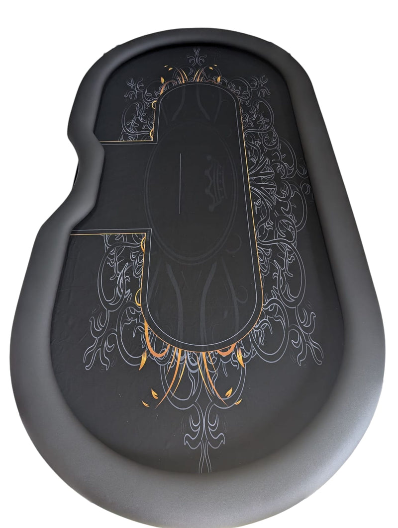 Königlich graue Pokertisch