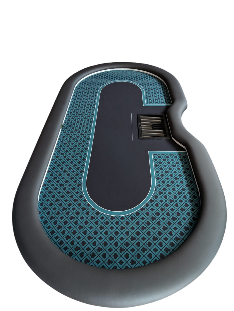 Mintgrün Speedcloth Pokertisch