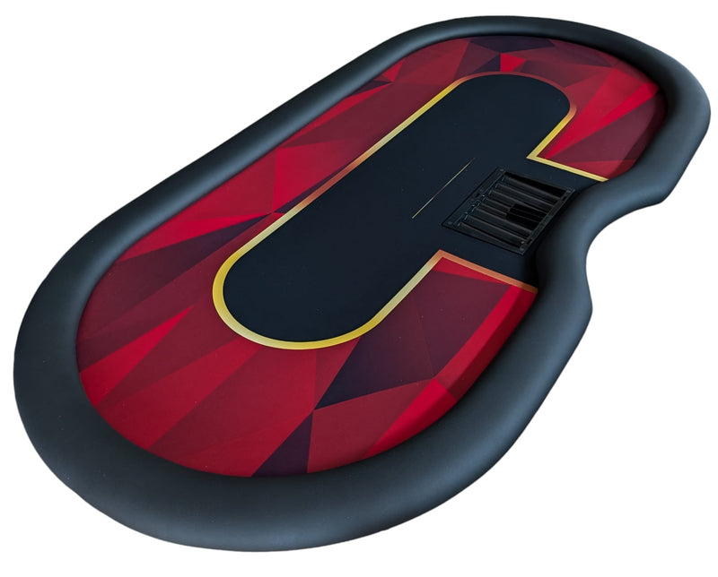 Rote Space Gold Pokertuch