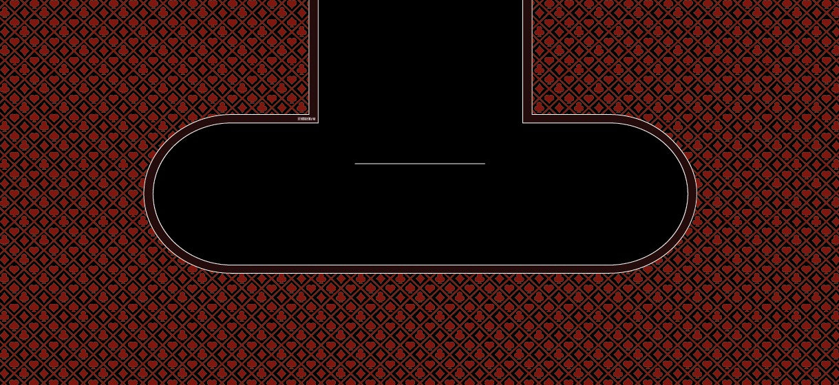 Pokertisch mit Speedcloth Design Nachbildung